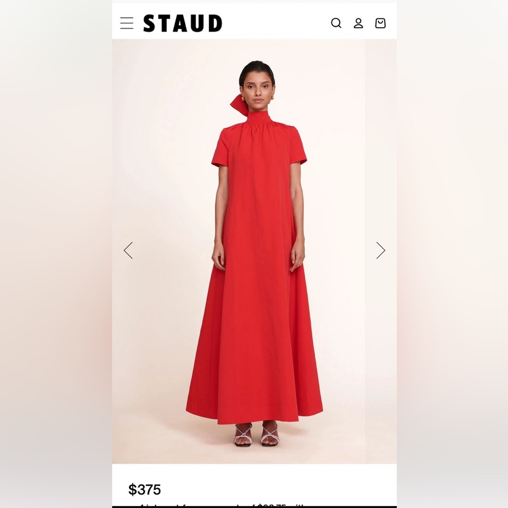 STAUD ILANA POINSETTIA DRESS